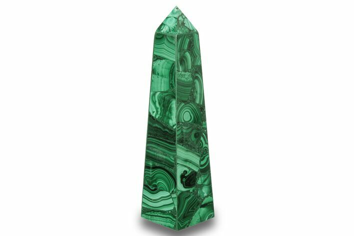 Tall, Polished Malachite Obelisk - DR Congo #266054